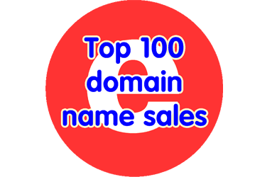 top 100 domain name sales